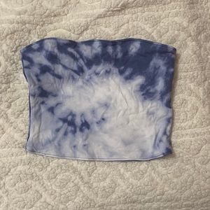 Hollister Reservable tie-dye/blue tube top, Size XS